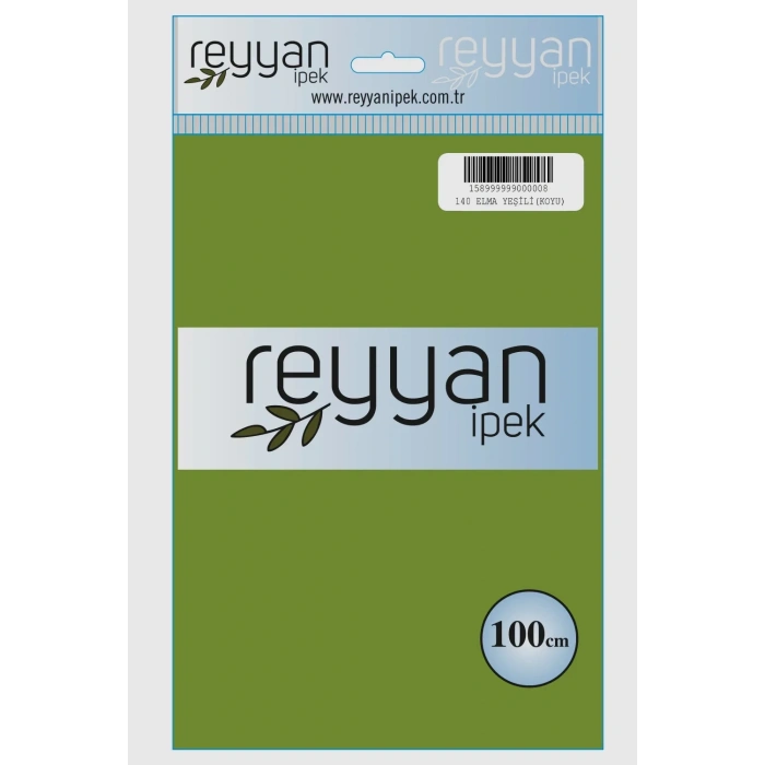 Reyyan İpek Düz Renk Oyalık Yazma reyyan-140 (k. elma yeşili)