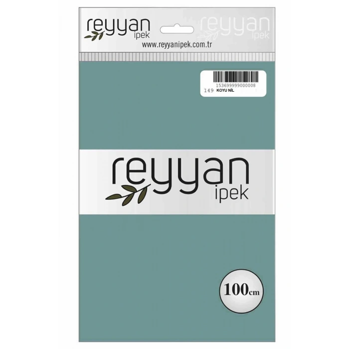 Reyyan İpek Düz Renk Oyalık Yazma reyyan-149 (koyu nil)