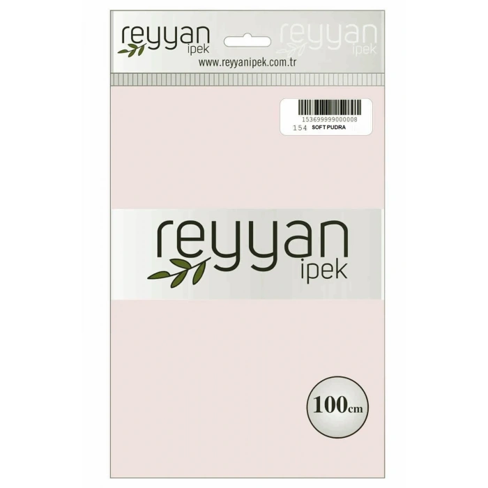 Reyyan İpek Düz Renk Oyalık Yazma reyyan-154 (soft pudra)