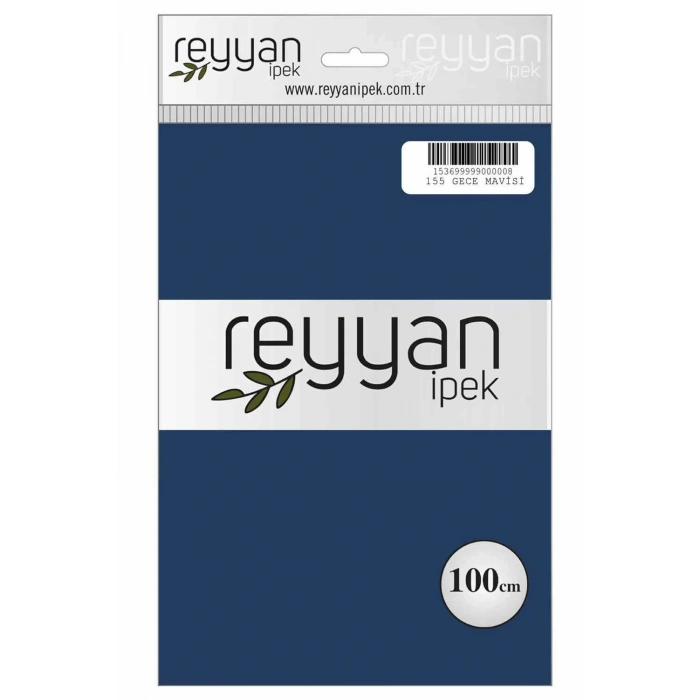 Reyyan İpek Düz Renk Oyalık Yazma reyyan-155 (gece mavisi)