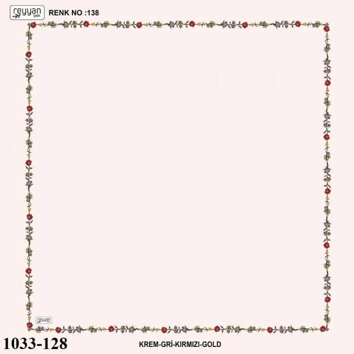 Reyyan İpek İçi Boş Desenli Oyalık Yazma 1033-128