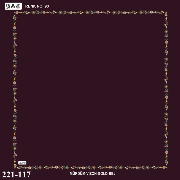 Reyyan İpek İçi Boş Desenli Oyalık Yazma 221-117