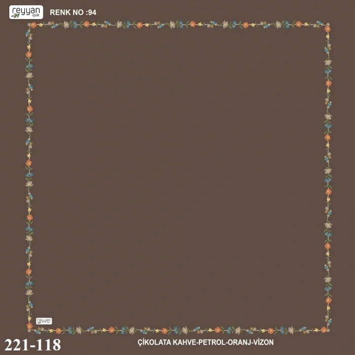 Reyyan İpek İçi Boş Desenli Oyalık Yazma 221-118