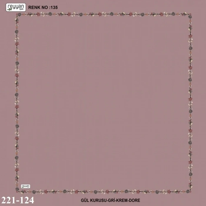 Reyyan İpek İçi Boş Desenli Oyalık Yazma 221-124