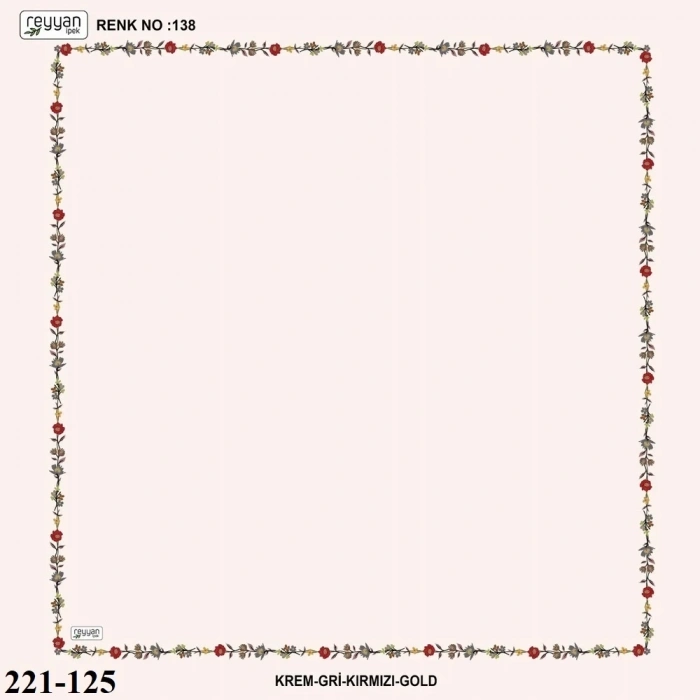Reyyan İpek İçi Boş Desenli Oyalık Yazma 221-125