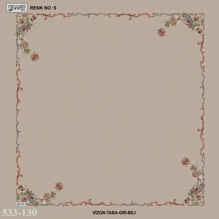 Reyyan İpek İçi Boş Desenli Oyalık Yazma 533-130