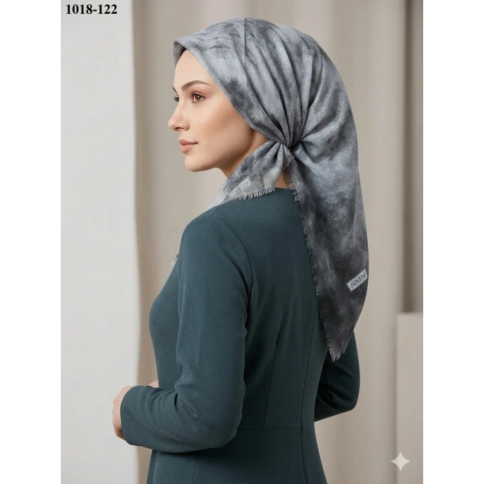 Sinem Desenli Dimi Pamuk Eşarp 1018-122