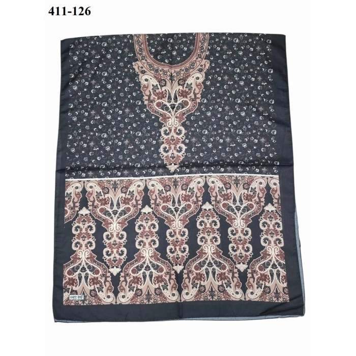 Soft İpek Etnik Desen Soft Şal 411-126