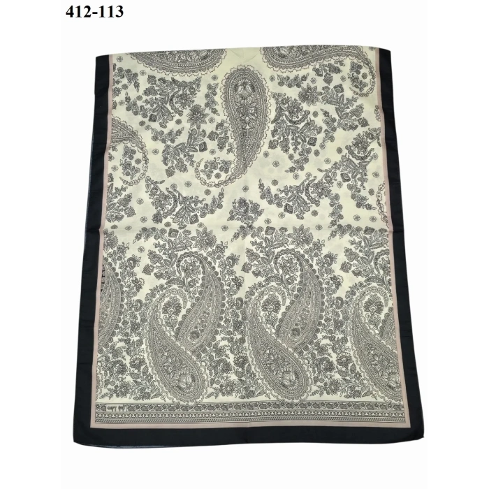 Soft İpek Etnik Desen Soft Şal 412-113