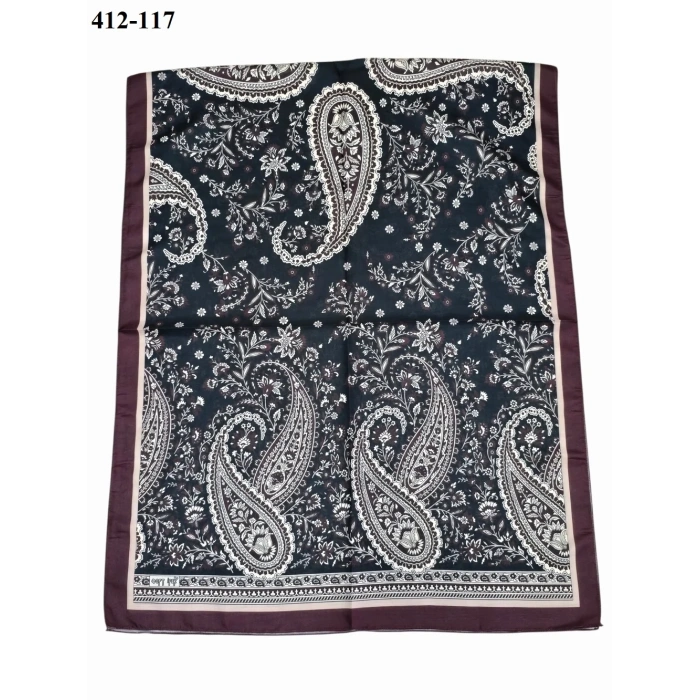 Soft İpek Etnik Desen Soft Şal 412-117