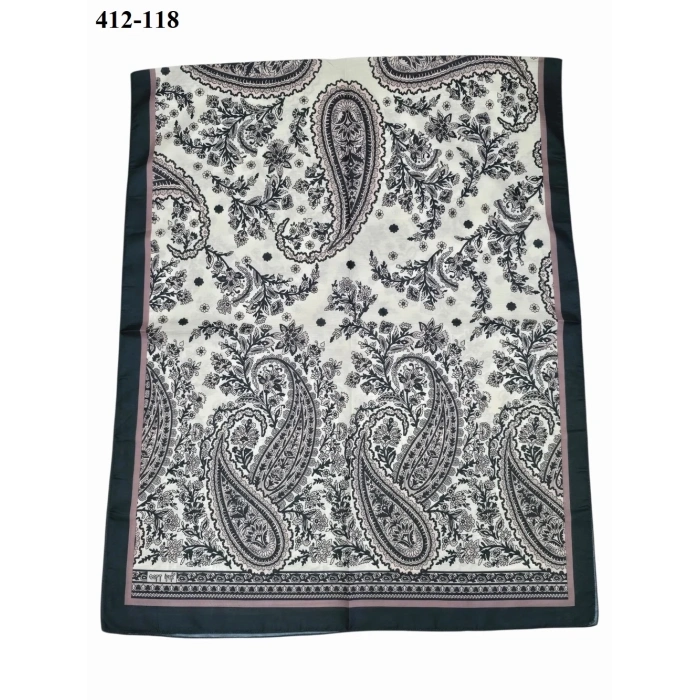 Soft İpek Etnik Desen Soft Şal 412-118