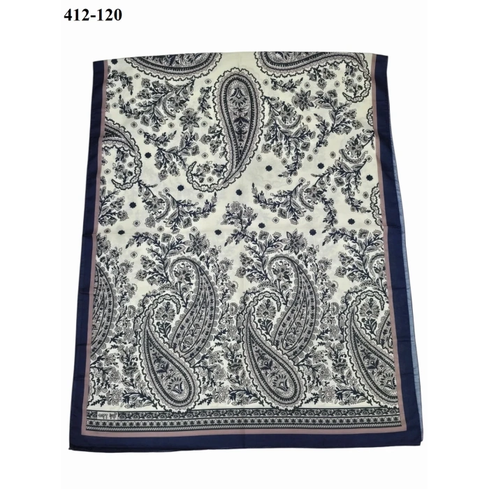 Soft İpek Etnik Desen Soft Şal 412-120