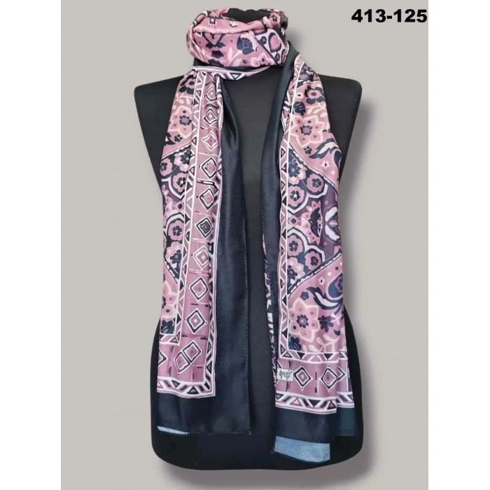Soft İpek Etnik Desen Soft Şal 413-125