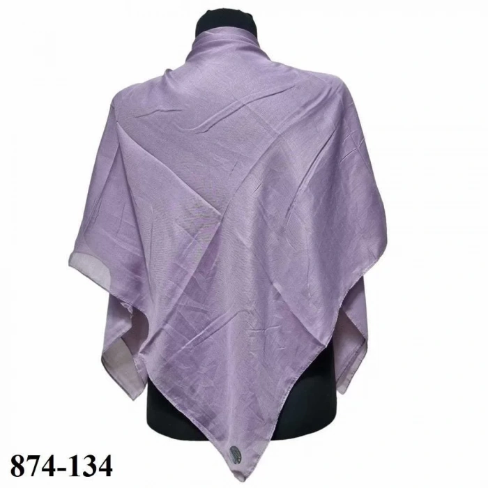 Soft İpek Kenar Dikişli Düz Yazma (sirke) 874-134