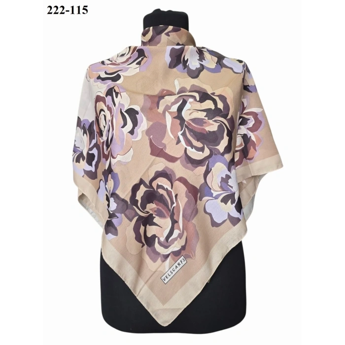Velscarfs Soft Pamuk Parla Eşarp (Bej) 222-115
