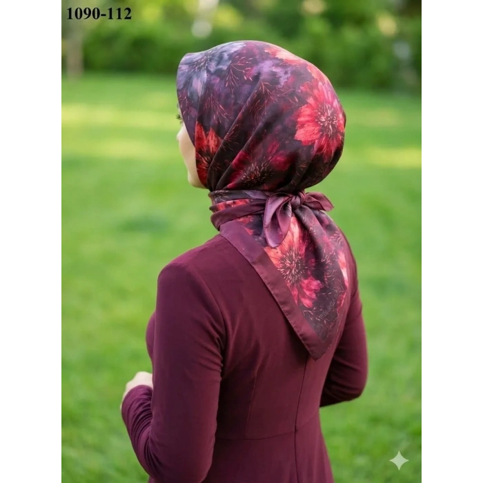 Velscarfs Soft Pamuk Parla Eşarp (Bordo) 1090-112