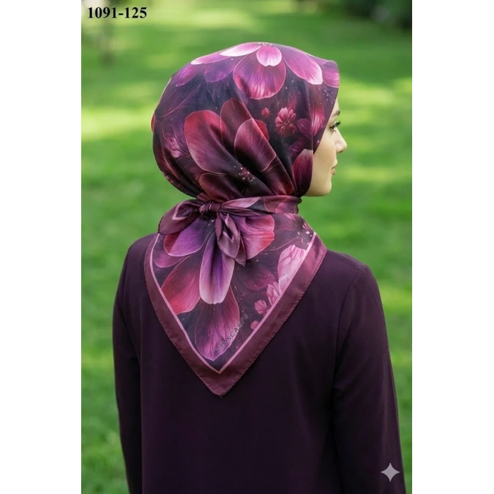 Velscarfs Soft Pamuk Parla Eşarp (Bordo) 1091-125