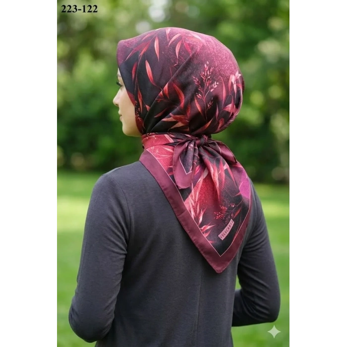 Velscarfs Soft Pamuk Parla Eşarp (Bordo) 223-122