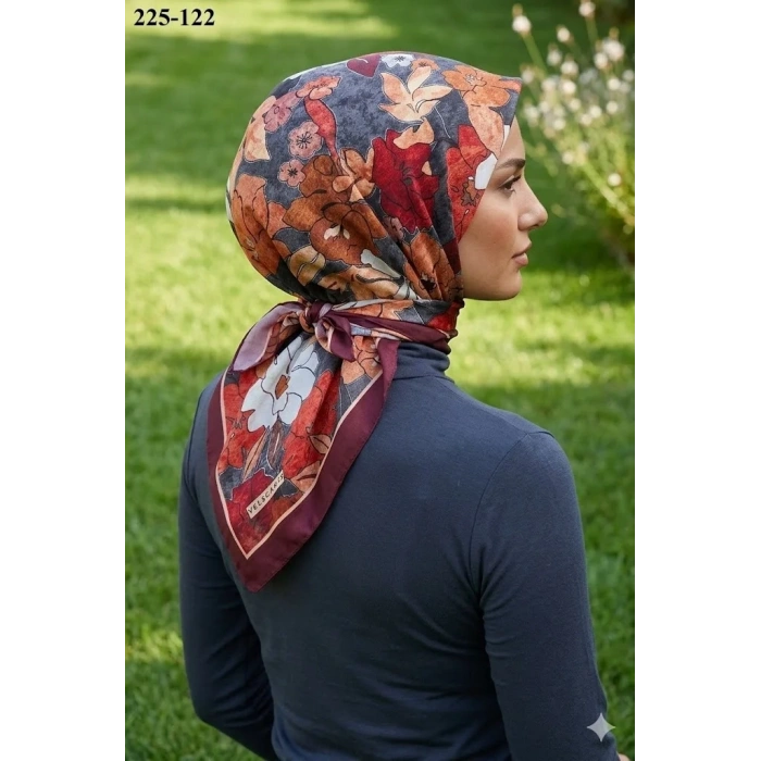 Velscarfs Soft Pamuk Parla Eşarp (Bordo) 225-122