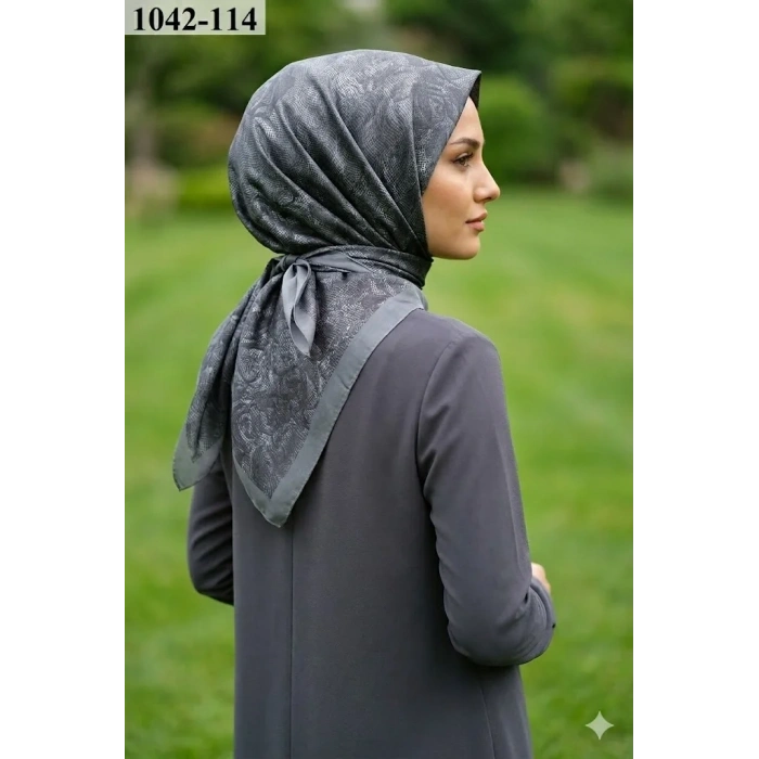 Velscarfs Soft Pamuk Parla Eşarp (Gri) 1042-114