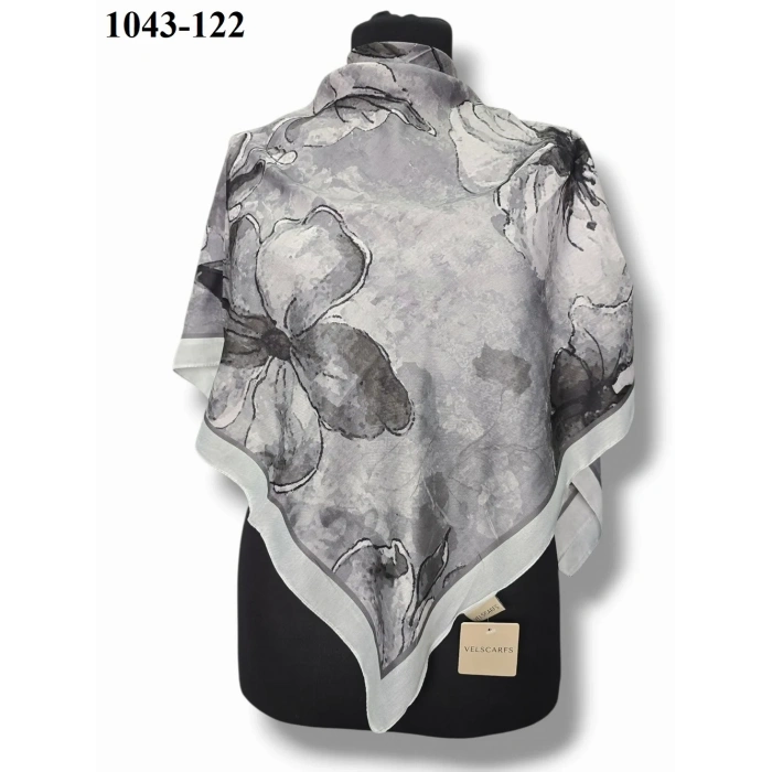 Velscarfs Soft Pamuk Parla Eşarp (Gri) 1043-122