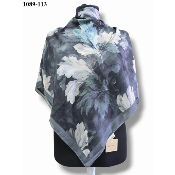 Velscarfs Soft Pamuk Parla Eşarp (Gri) 1089-113