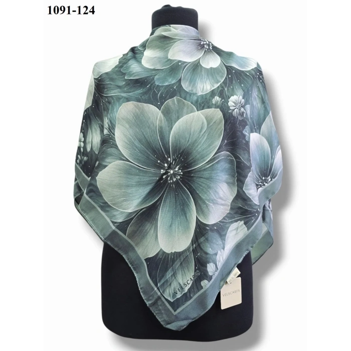 Velscarfs Soft Pamuk Parla Eşarp (Gri) 1091-124