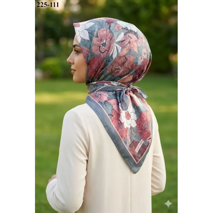 Velscarfs Soft Pamuk Parla Eşarp (Gri) 225-111