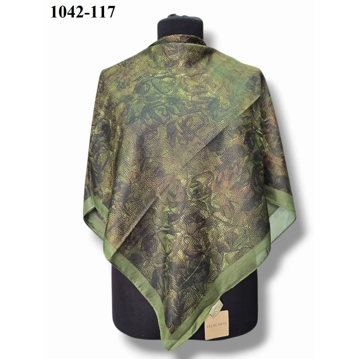 Velscarfs Soft Pamuk Parla Eşarp (Haki) 1042-117
