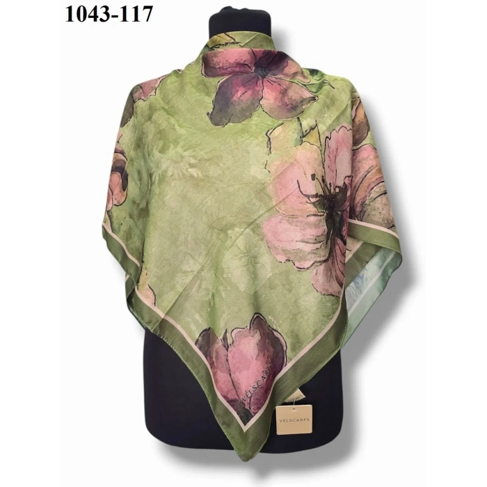 Velscarfs Soft Pamuk Parla Eşarp (Haki) 1043-117