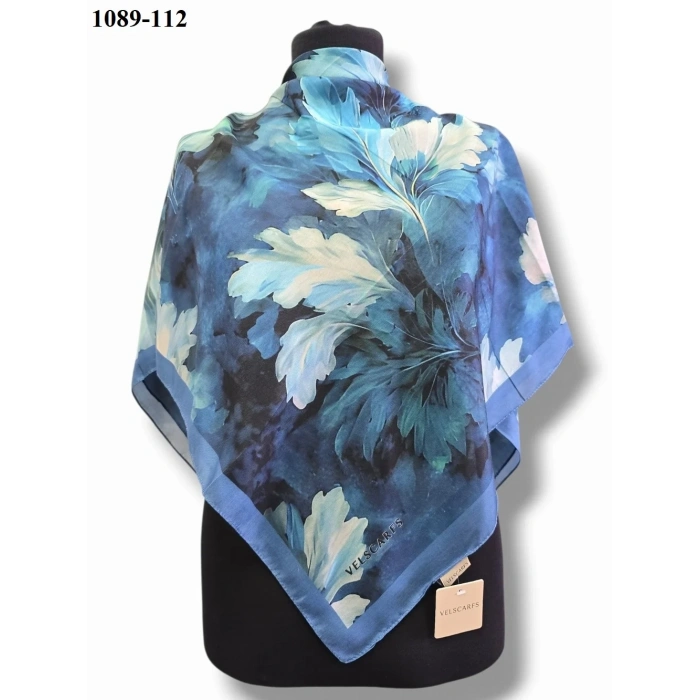 Velscarfs Soft Pamuk Parla Eşarp (İndigo) 1089-112