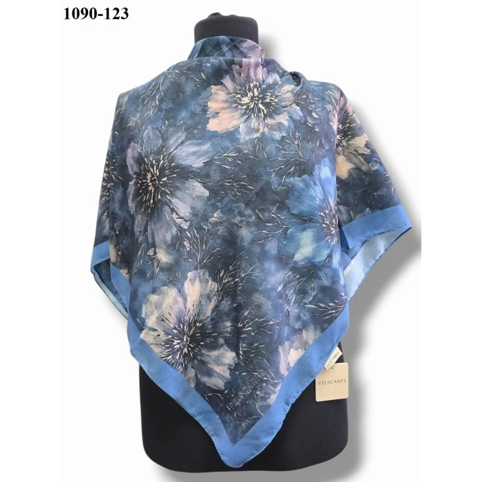 Velscarfs Soft Pamuk Parla Eşarp (İndigo) 1090-123