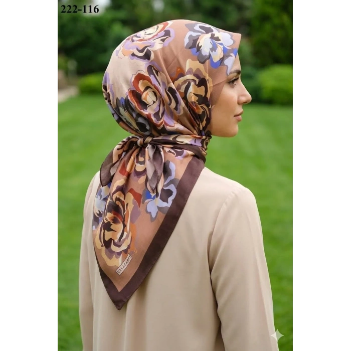Velscarfs Soft Pamuk Parla Eşarp (Kahve) 222-116