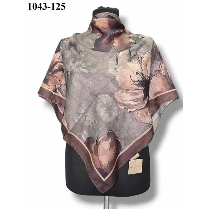 Velscarfs Soft Pamuk Parla Eşarp (Kahverengi) 1043-125