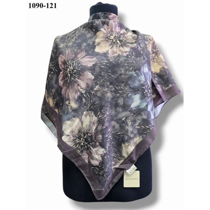 Velscarfs Soft Pamuk Parla Eşarp (Kahverengi) 1090-121