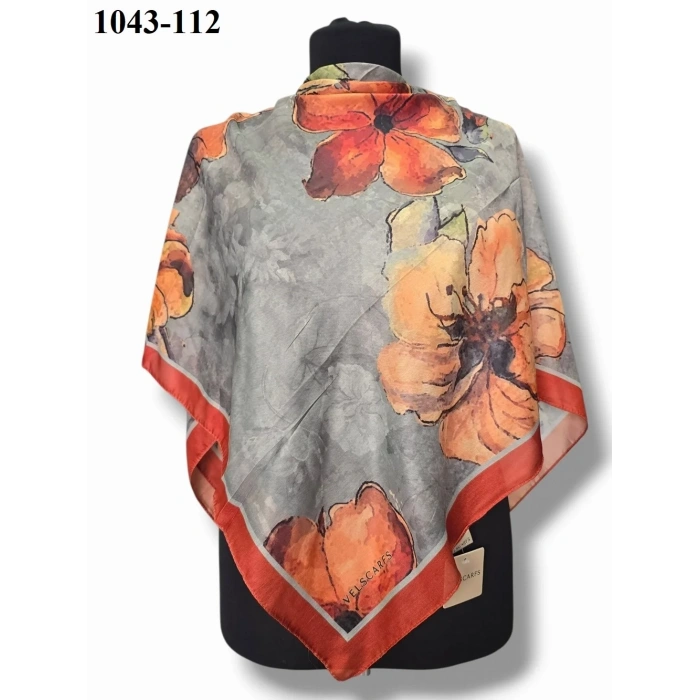 Velscarfs Soft Pamuk Parla Eşarp (Kiremit) 1043-112