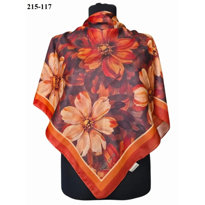 Velscarfs Soft Pamuk Parla Eşarp (Kiremit) 215-117