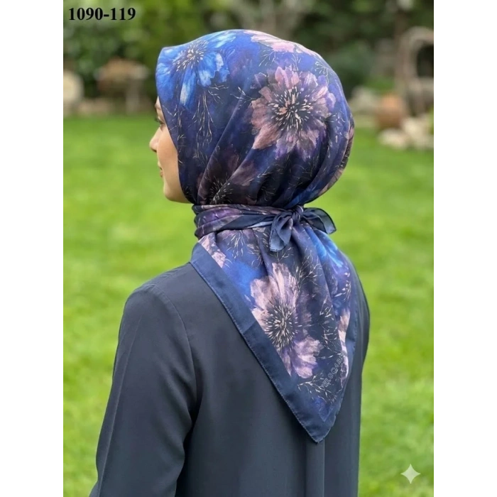 Velscarfs Soft Pamuk Parla Eşarp (Lacivert) 1090-119