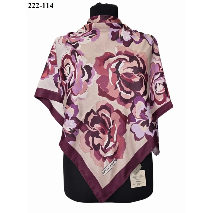 Velscarfs Soft Pamuk Parla Eşarp (Mürdüm) 222-114