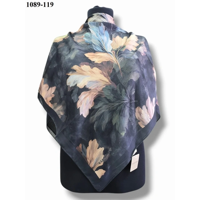 Velscarfs Soft Pamuk Parla Eşarp (Siyah) 1089-119
