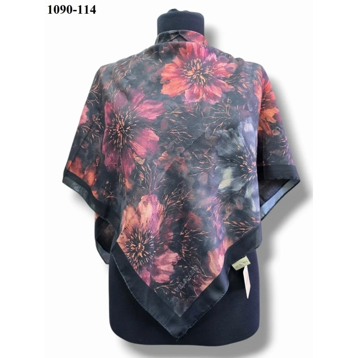 Velscarfs Soft Pamuk Parla Eşarp (Siyah) 1090-114