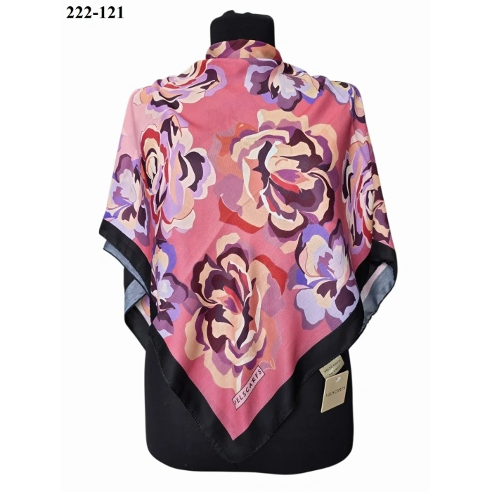Velscarfs Soft Pamuk Parla Eşarp (Siyah) 222-121