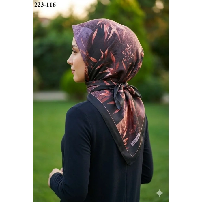 Velscarfs Soft Pamuk Parla Eşarp (Siyah) 223-116