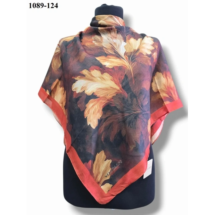 Velscarfs Soft Pamuk Parla Eşarp (Turuncu) 1089-124