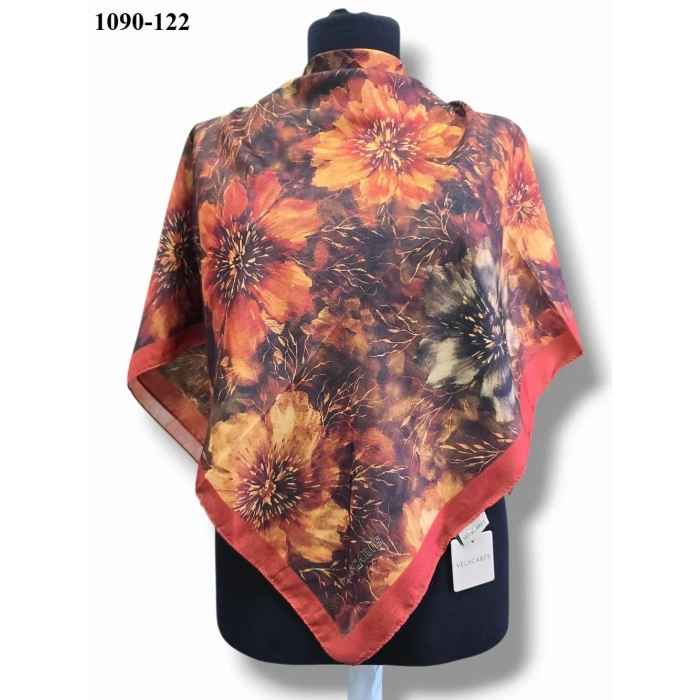 Velscarfs Soft Pamuk Parla Eşarp (Turuncu) 1090-122