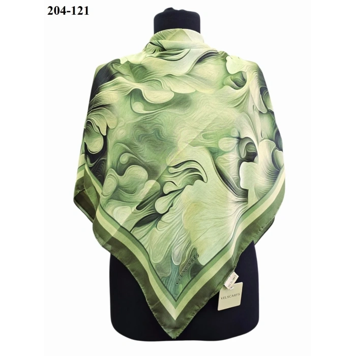 Velscarfs Soft Pamuk Parla Eşarp (Yeşil) 204-121