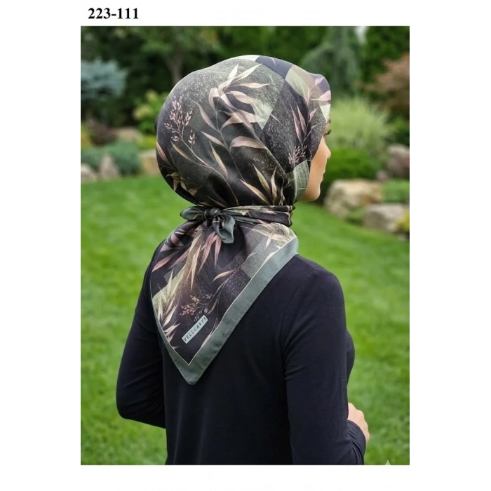 Velscarfs Soft Pamuk Parla Eşarp (Yeşil) 223-111