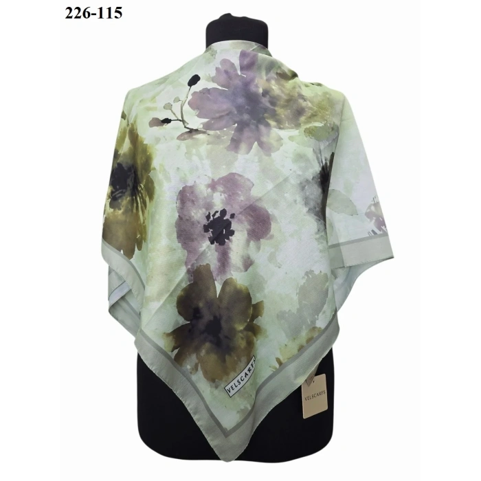 Velscarfs Soft Pamuk Parla Eşarp (Yeşil) 226-115