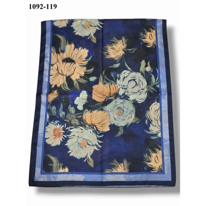 Velscarfs Soft Pamuk Şal (Lacivert) 1092-119