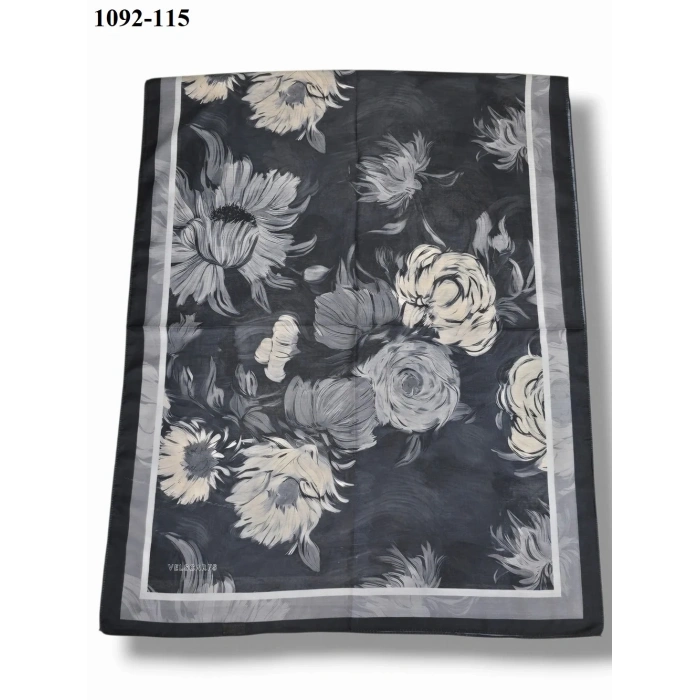 Velscarfs Soft Pamuk Şal (Siyah) 1092-115